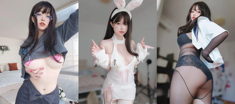 图片[2]-女主K是谁？绝美COS神仙颜值，百万粉博主写真壁纸资源全揭秘